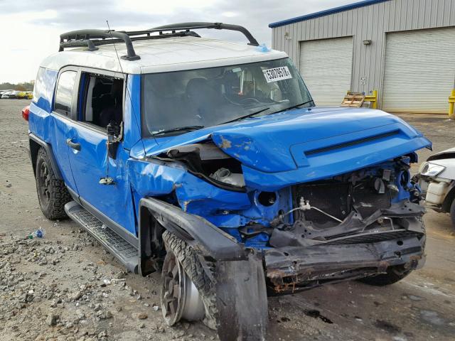 JTEBU11F470059483 - 2007 TOYOTA FJ CRUISER BLUE photo 1