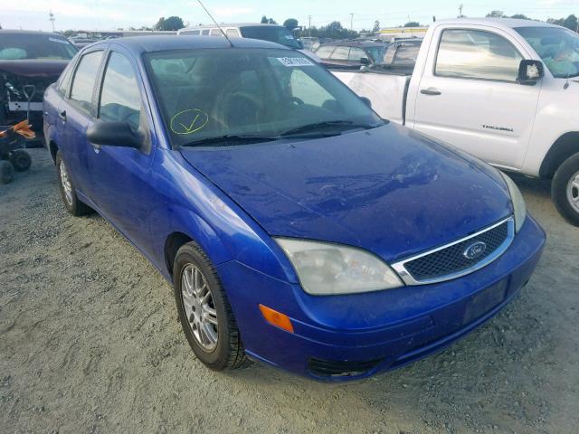 1FAFP34N55W316646 - 2005 FORD FOCUS ZX4 BLUE photo 1