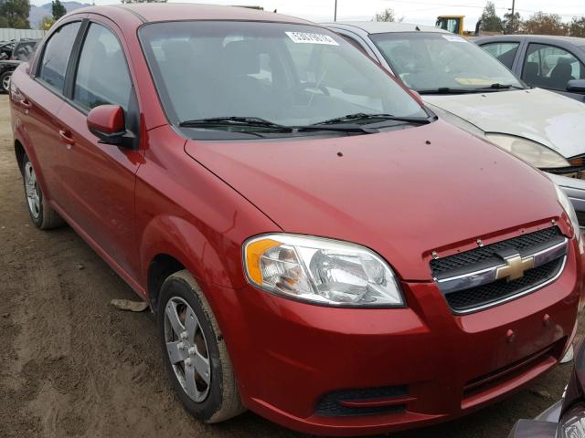 KL1TD5DE9BB114579 - 2011 CHEVROLET AVEO LS RED photo 1