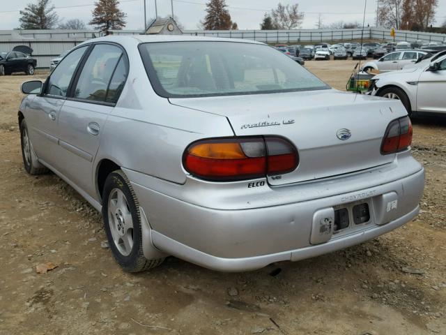 1G1NE52J22M572508 - 2002 CHEVROLET MALIBU LS 银色 照片 3