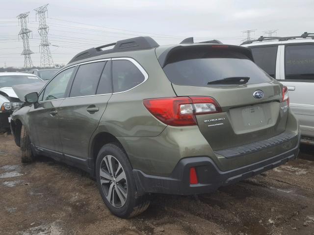 4S4BSENC8J3296903 - 2018 SUBARU OUTBACK 3. GREEN photo 3