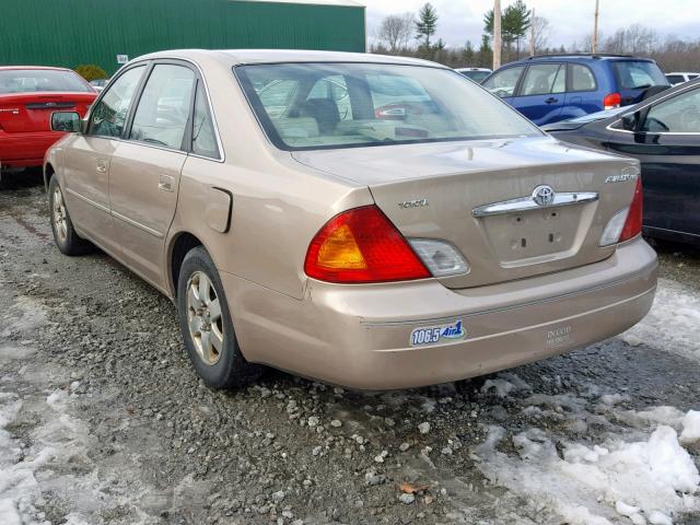 4T1BF28B41U157545 - 2001 TOYOTA AVALON XL GOLD photo 3