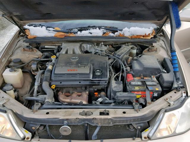 4T1BF28B41U157545 - 2001 TOYOTA AVALON XL GOLD photo 7