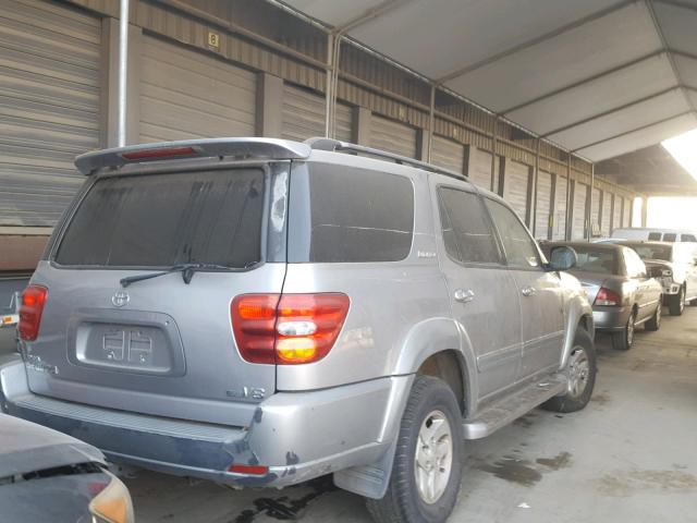 5TDZT38A61S039901 - 2001 TOYOTA SEQUOIA LI GRAY photo 4