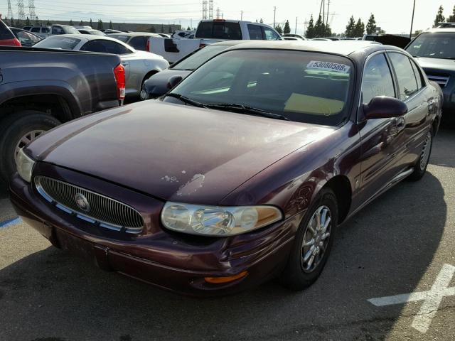 1G4HP52K144103528 - 2004 BUICK LESABRE CU BURGUNDY photo 2