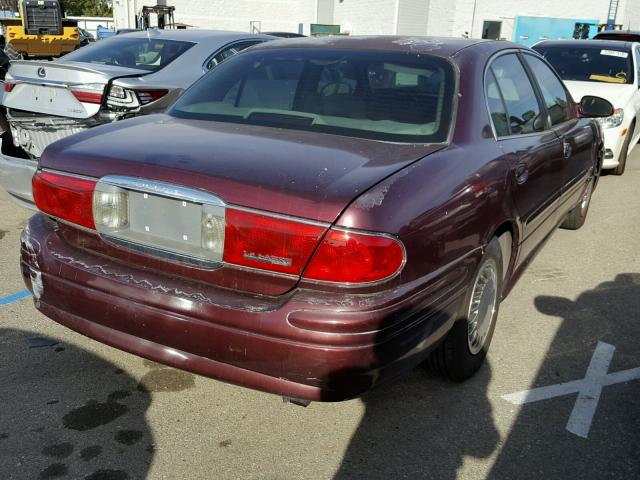 1G4HP52K144103528 - 2004 BUICK LESABRE CU BURGUNDY photo 4