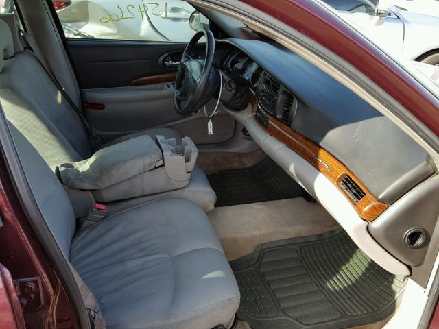 1G4HP52K144103528 - 2004 BUICK LESABRE CU BURGUNDY photo 5