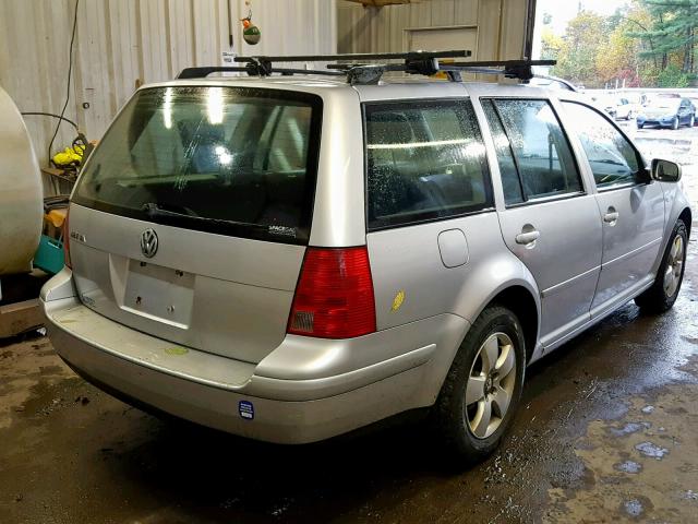 WVWSL61J64W062595 - 2004 VOLKSWAGEN JETTA GLS SILVER photo 4