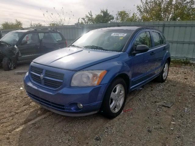 1B3HB48B67D596388 - 2007 DODGE CALIBER SX BLUE photo 2