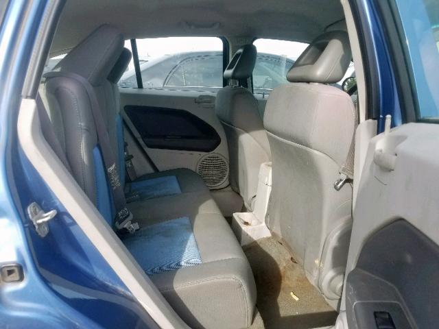 1B3HB48B67D596388 - 2007 DODGE CALIBER SX BLUE photo 6