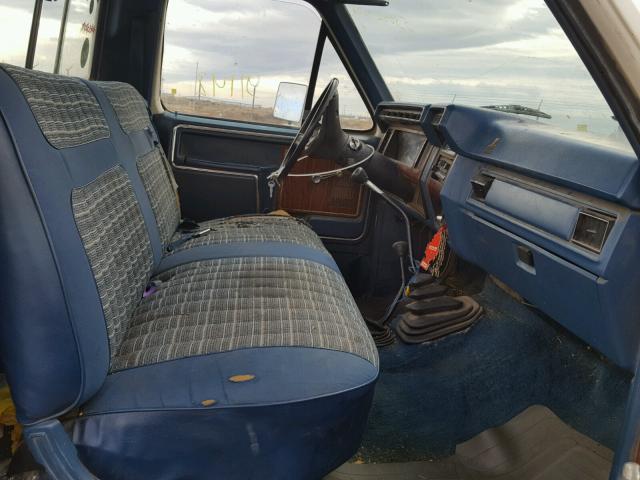 1FTHF2615DPA23235 - 1983 FORD F250 BLUE photo 5