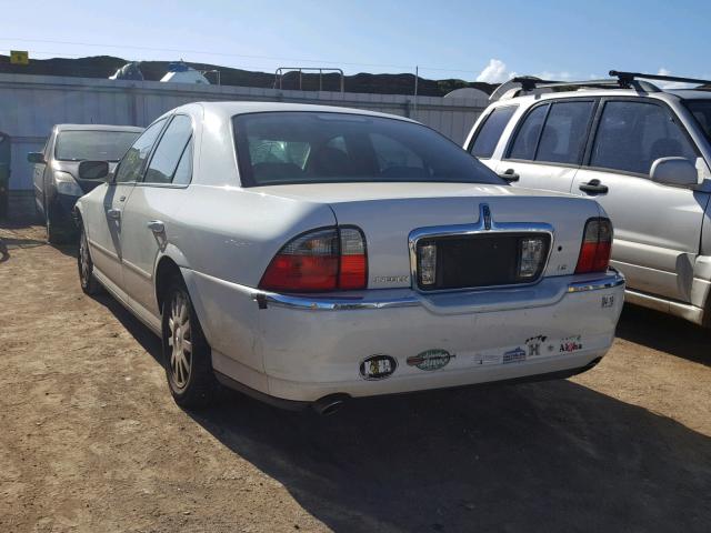 1LNHM86S73Y677417 - 2003 LINCOLN LS WHITE photo 3