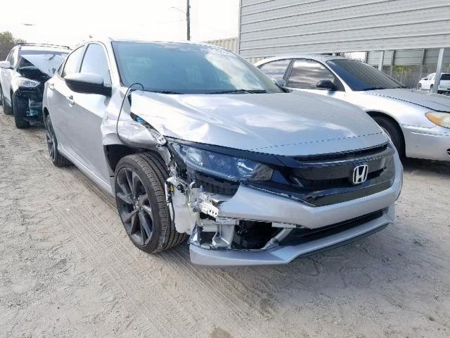 19XFC2F87KE012196 - 2019 HONDA CIVIC SPOR SILVER photo 1