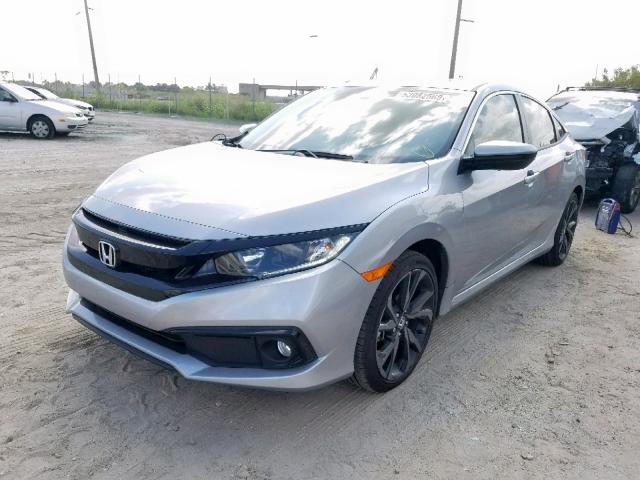 19XFC2F87KE012196 - 2019 HONDA CIVIC SPOR SILVER photo 2