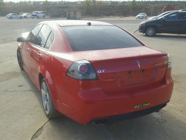 6G2EC57Y69L228674 - 2009 PONTIAC G8 GT RED photo 3