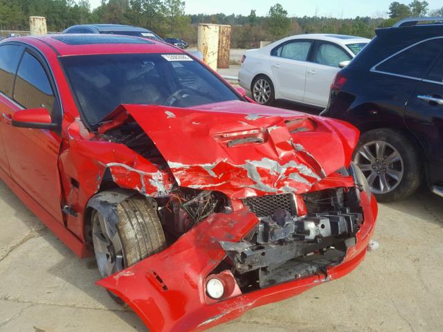 6G2EC57Y69L228674 - 2009 PONTIAC G8 GT RED photo 9