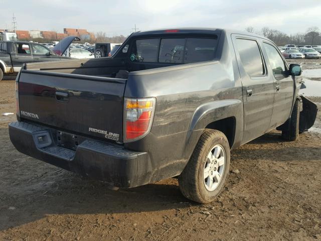 2HJYK16406H566785 - 2006 HONDA RIDGELINE BLACK photo 4