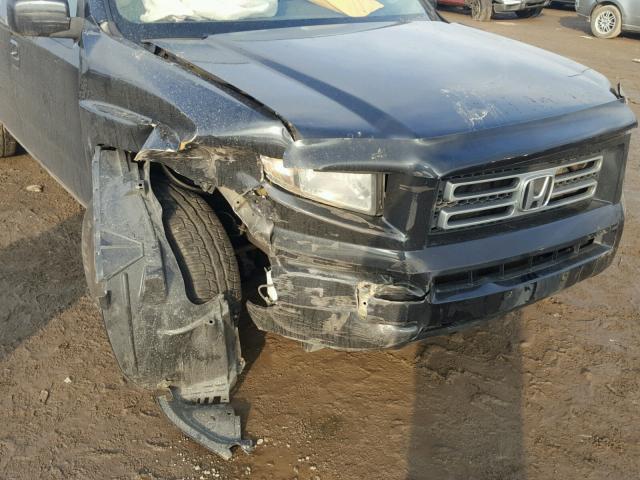 2HJYK16406H566785 - 2006 HONDA RIDGELINE BLACK photo 9