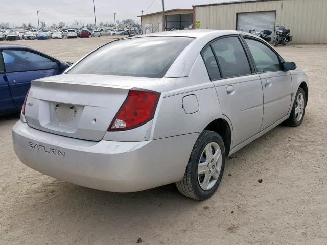 1G8AJ55F77Z144141 - 2007 SATURN ION LEVEL SILVER photo 4