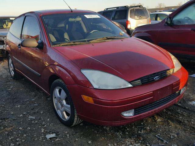 3FAFP31323R184979 - 2003 FORD FOCUS ZX3 RED photo 1