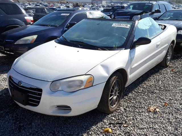 1C3EL45R54N281642 - 2004 CHRYSLER SEBRING LX WHITE photo 2