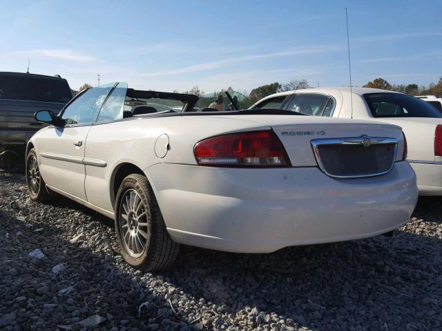 1C3EL45R54N281642 - 2004 CHRYSLER SEBRING LX WHITE photo 3