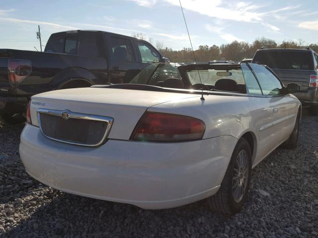 1C3EL45R54N281642 - 2004 CHRYSLER SEBRING LX WHITE photo 4