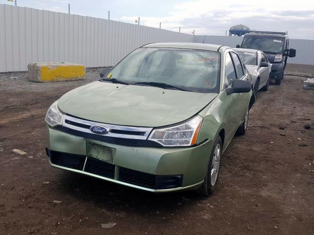 1FAHP34N78W281105 - 2008 FORD FOCUS S/SE GREEN photo 2