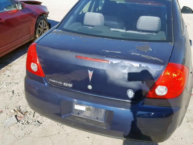 1G2ZF57B884266160 - 2008 PONTIAC G6 VALUE L BLUE photo 9