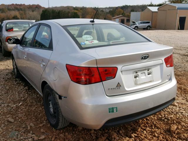 KNAFU4A25A5253094 - 2010 KIA FORTE EX SILVER photo 3