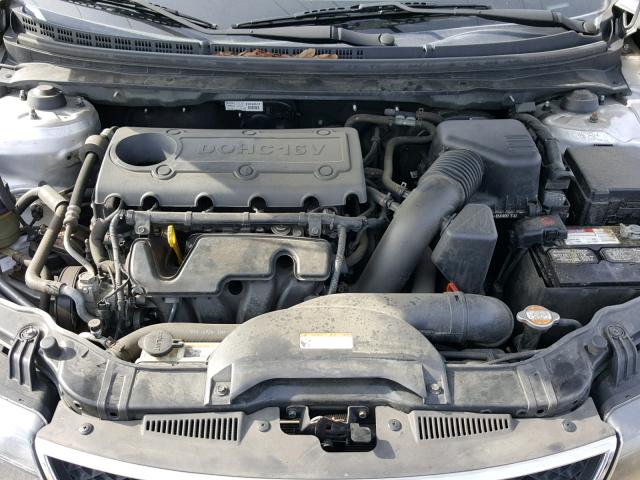 KNAFU4A25A5253094 - 2010 KIA FORTE EX SILVER photo 7