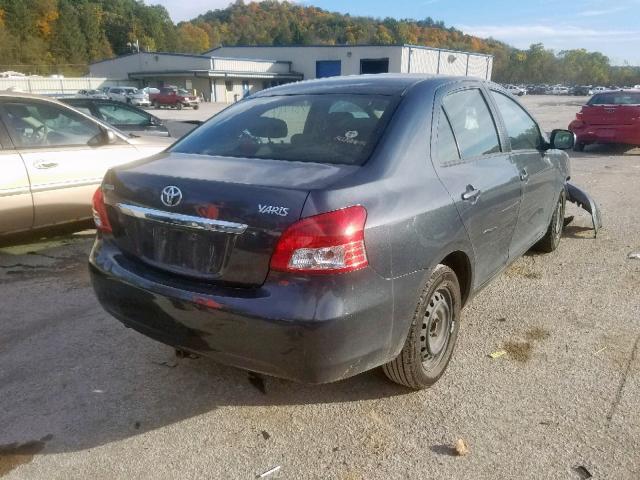 JTDBT923784031066 - 2008 TOYOTA YARIS GRAY photo 4