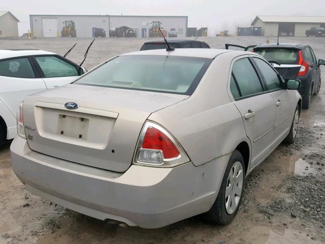 3FAHP06Z39R106773 - 2009 FORD FUSION S TAN photo 4