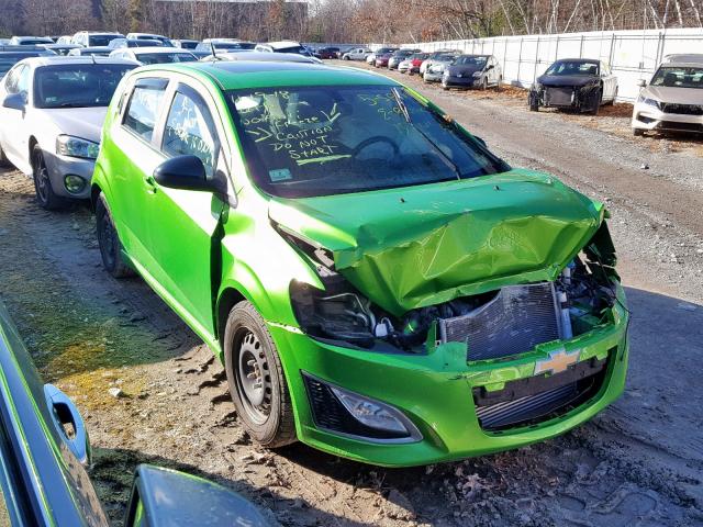 1G1JH6SB5E4236604 - 2014 CHEVROLET SONIC RS GREEN photo 1