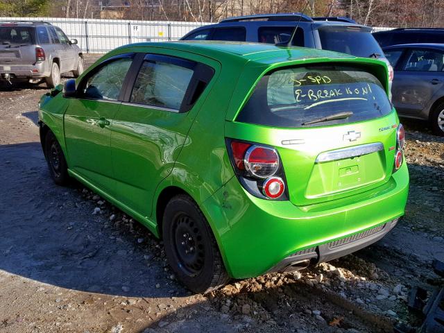 1G1JH6SB5E4236604 - 2014 CHEVROLET SONIC RS GREEN photo 3