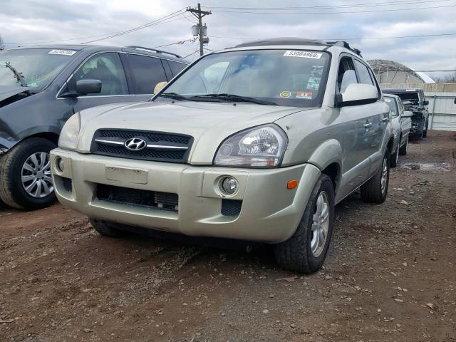 KM8JN72D37U586660 - 2007 HYUNDAI TUCSON SE GREEN photo 2