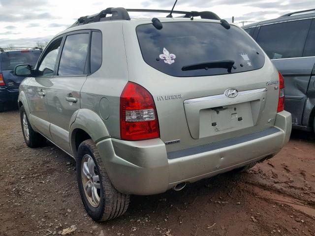 KM8JN72D37U586660 - 2007 HYUNDAI TUCSON SE GREEN photo 3