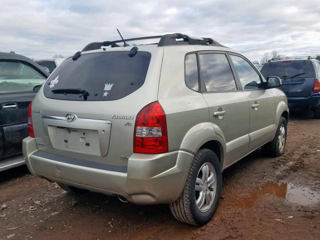 KM8JN72D37U586660 - 2007 HYUNDAI TUCSON SE GREEN photo 4