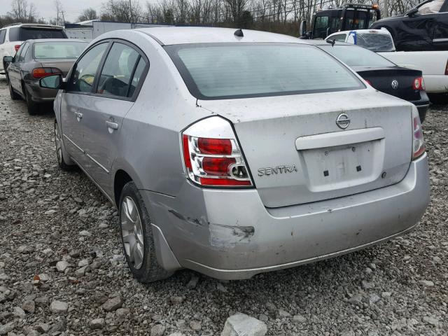 3N1AB61E08L659872 - 2008 NISSAN SENTRA 2.0 SILVER photo 3