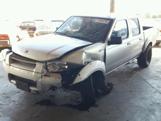 1N6ED27T64C425469 - 2004 NISSAN FRONTIER C SILVER photo 2