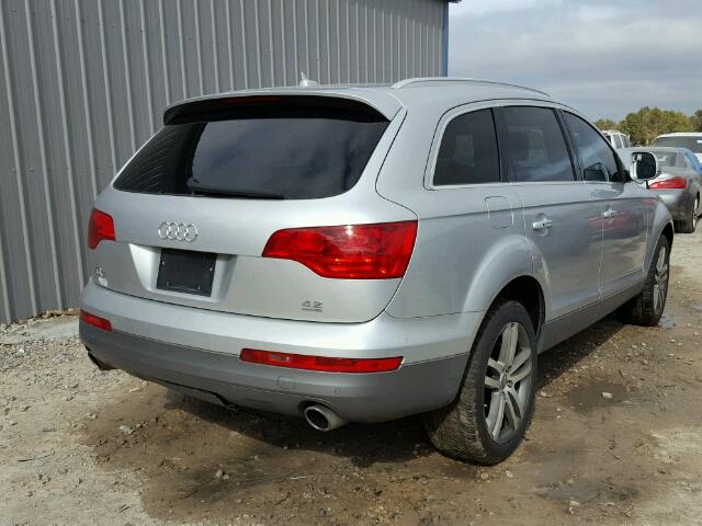 WA1BV74L38D026176 - 2008 AUDI Q7 4.2 QUA SILVER photo 4