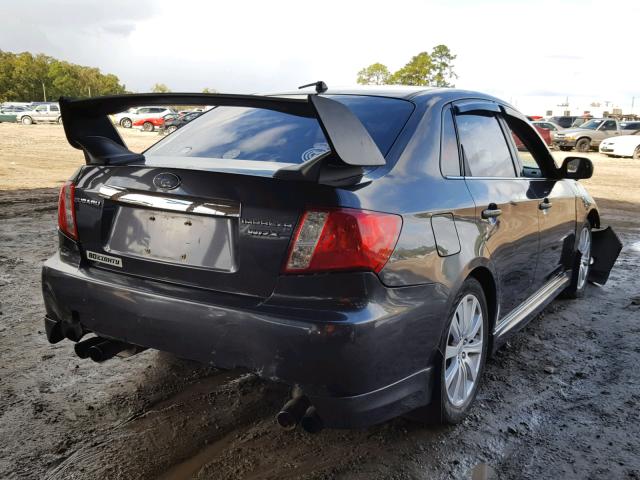 JF1GE75698H514678 - 2008 SUBARU IMPREZA WR GRAY photo 4