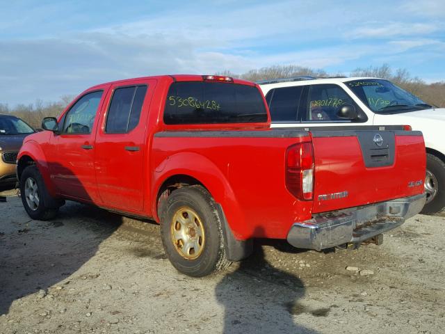 1N6AD07W95C445066 - 2005 NISSAN FRONTIER C RED photo 3