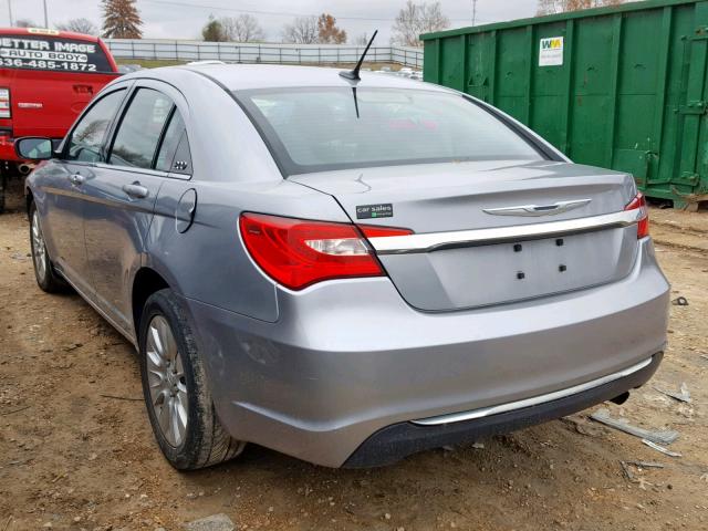 1C3CCBAB6DN640436 - 2013 CHRYSLER 200 LX GRAY photo 3