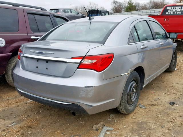 1C3CCBAB6DN640436 - 2013 CHRYSLER 200 LX GRAY photo 4