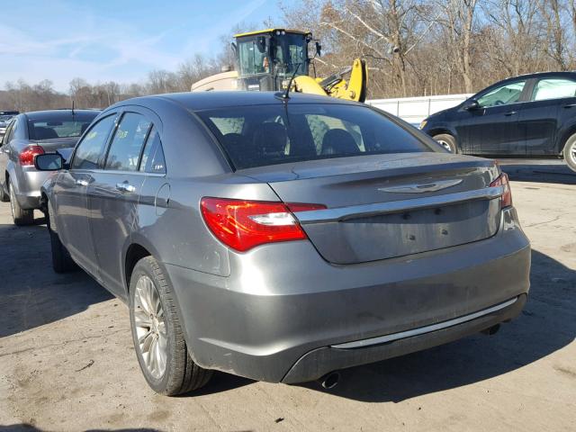 1C3CCBCG9DN520963 - 2013 CHRYSLER 200 LIMITE GRAY photo 3