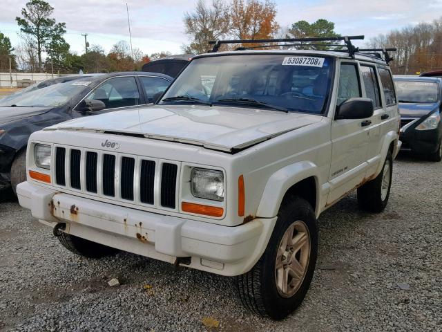 1J4FF58S21L594628 - 2001 JEEP CHEROKEE C WHITE photo 2