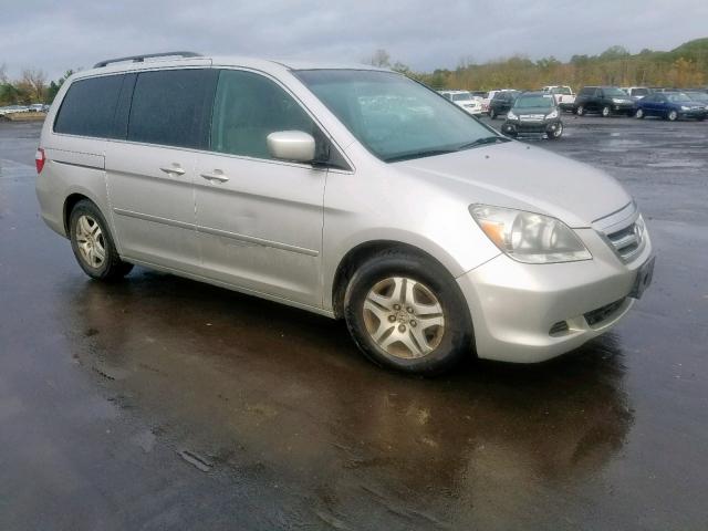 5FNRL384X7B445235 - 2007 HONDA ODYSSEY EX GRAY photo 1