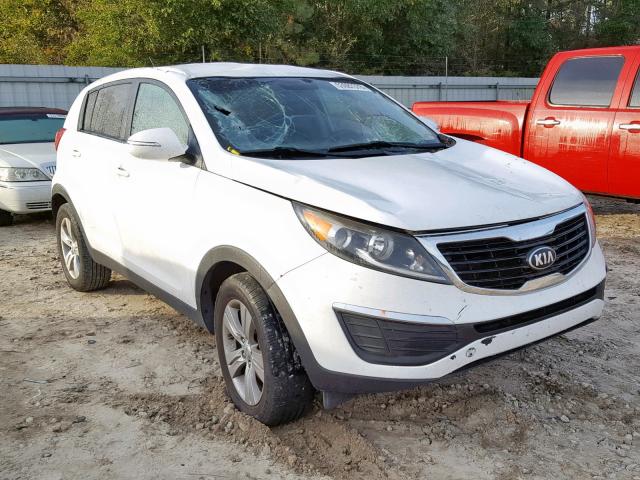 KNDPB3A23D7388347 - 2013 KIA SPORTAGE B WHITE photo 1