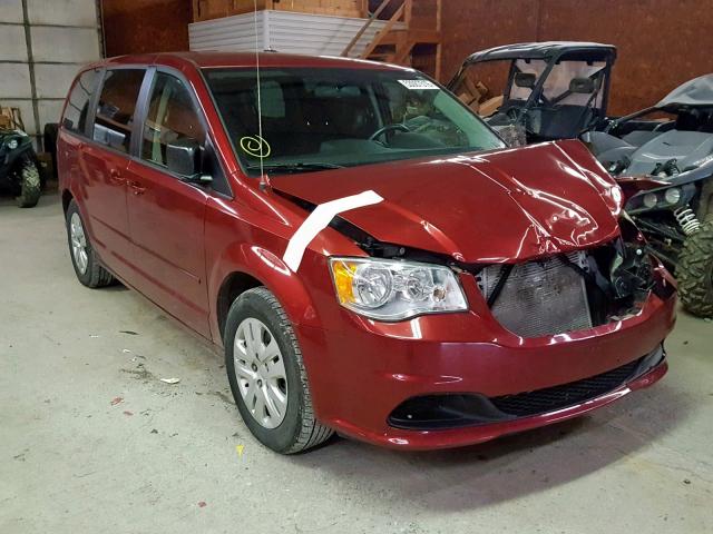 2C4RDGBG1ER471943 - 2014 DODGE GRAND CARA BURGUNDY photo 1